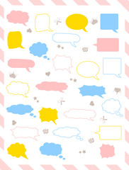 吹き出し　セット