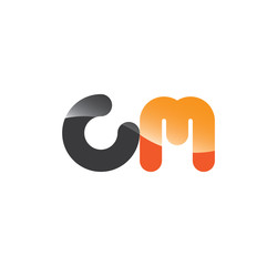cm initial grey and orange with shine