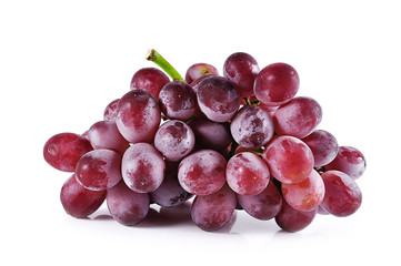 grape close up isolated on white and paths background