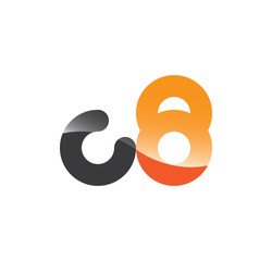 c8 initial grey and orange with shine