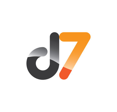d7 initial grey and orange with shine