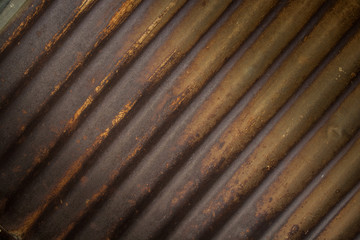 Old rusty zinc plat wall