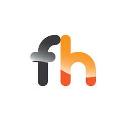 fh initial grey and orange with shine