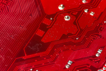 red computer chip