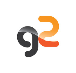 g2 initial grey and orange with shine