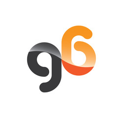 g6 initial grey and orange with shine