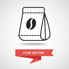 coffee bean bag icon