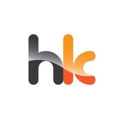 hk initial grey and orange with shine