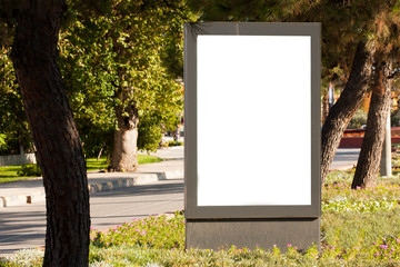 Vertical blank billboard