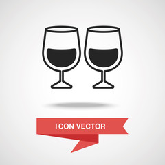 Glass cup icon