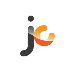 jc initial grey and orange with shine