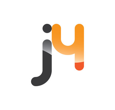 j4 initial grey and orange with shine