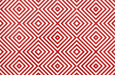 Geometrical pattern in red colors.