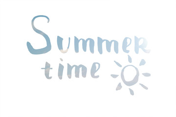 Fototapeta premium Summer time lettering.