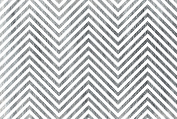 Silver stripes background, chevron. - 117242574