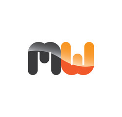 mw initial grey and orange with shine