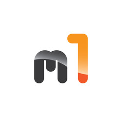 m1 initial grey and orange with shine