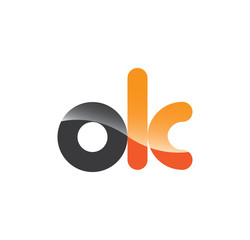 ok initial grey and orange with shine