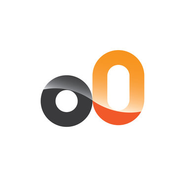 o0 initial grey and orange with shine