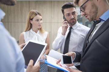 Busy day in the company