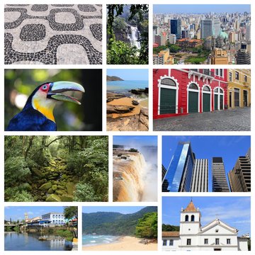 Brazil - travel collage