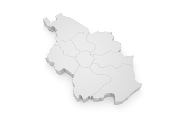 Köln Bezirke 3D