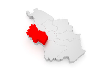 Lindenthal, Köln Bezirke 3D