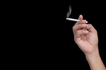 hand holding a cigarette