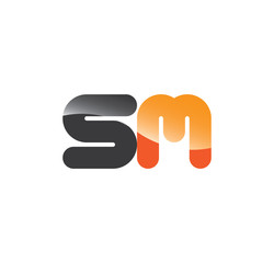 sm initial grey and orange with shine