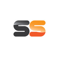 ss initial grey and orange with shine