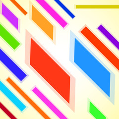 Abstract background with colorful geometric elements. Vector backdrop