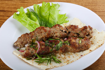 Lamb kebab