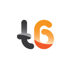 t6 initial grey and orange with shine