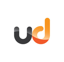 Obraz premium ud initial grey and orange with shine