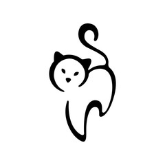 Cat vector logo