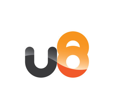u8 initial grey and orange with shine