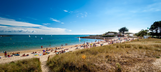 Beautiful beach in Brittany, France