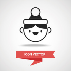 Christmas person icon