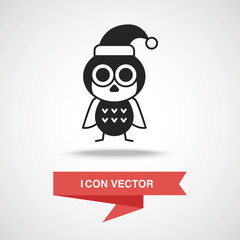 Christmas bird icon