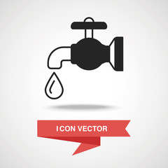 Environmental protection concept conserve water icon