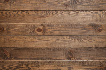 Naklejka premium Wood plank brown texture background, free space. Horizontal wood texture backdrop