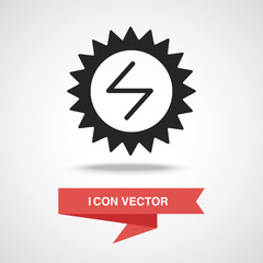 Environmental protection concept solar energy icon