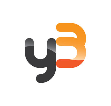 y3 initial grey and orange with shine