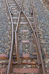 Naklejka premium Railway switch