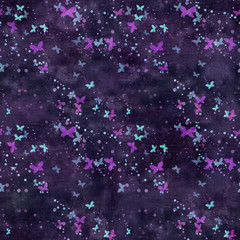 seamless repeatable textured paper background of butterflies