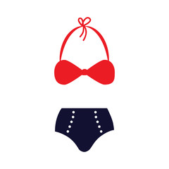 Bikini vector icon. 