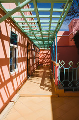 Colorful terrace In Morocco