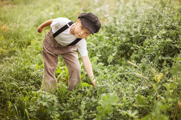 Children happy outdoors.