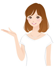 若い女性　表情ポーズ