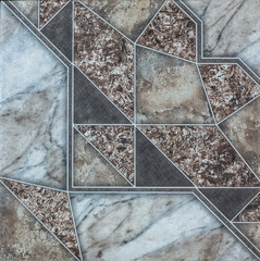 tile with abstract geometric shapes